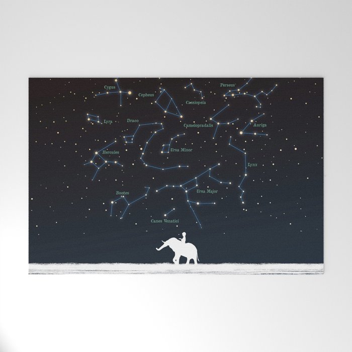 Falling star constellation Welcome Mat Gallery Image 1