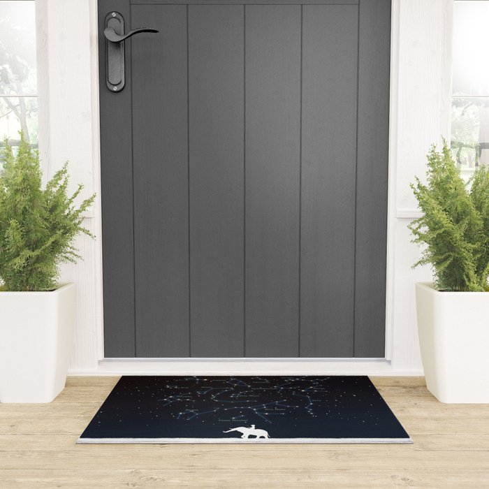 Falling star constellation Welcome Mat Gallery Image 3