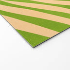 Sunny Palm Frond in Orange and Green Welcome Mat Gallery Image 2