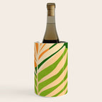 Sunny Palm Frond in Orange and Green Wine Chiller Gallery Image 3