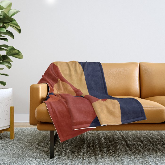 Bold dark background Throw Blanket Gallery Image 1