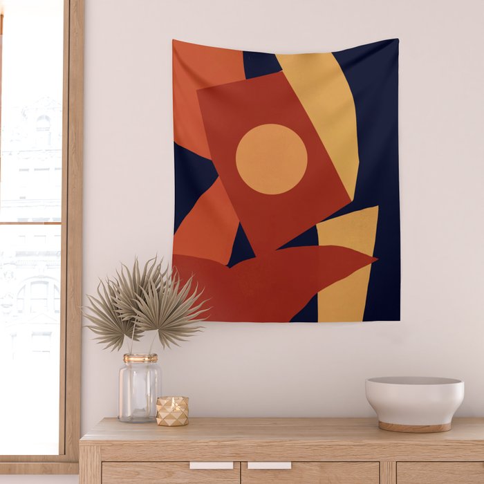 Bold dark background Wall Tapestry Gallery Image 2