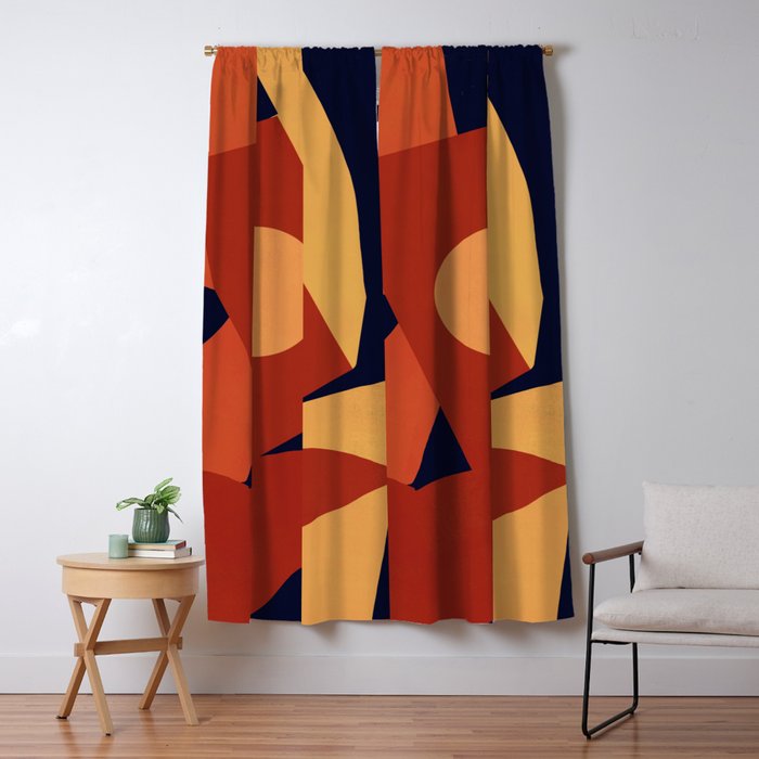 Bold dark background Window Curtain Gallery Image 5