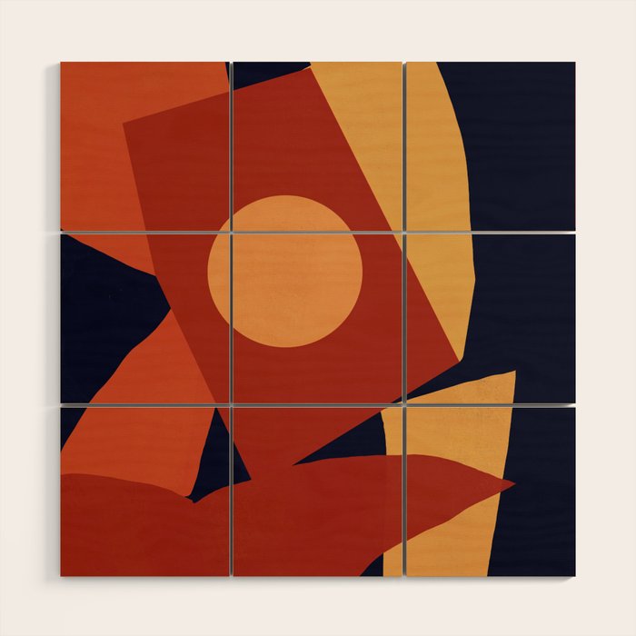 Bold dark background Wood Wall Art Gallery Image 1