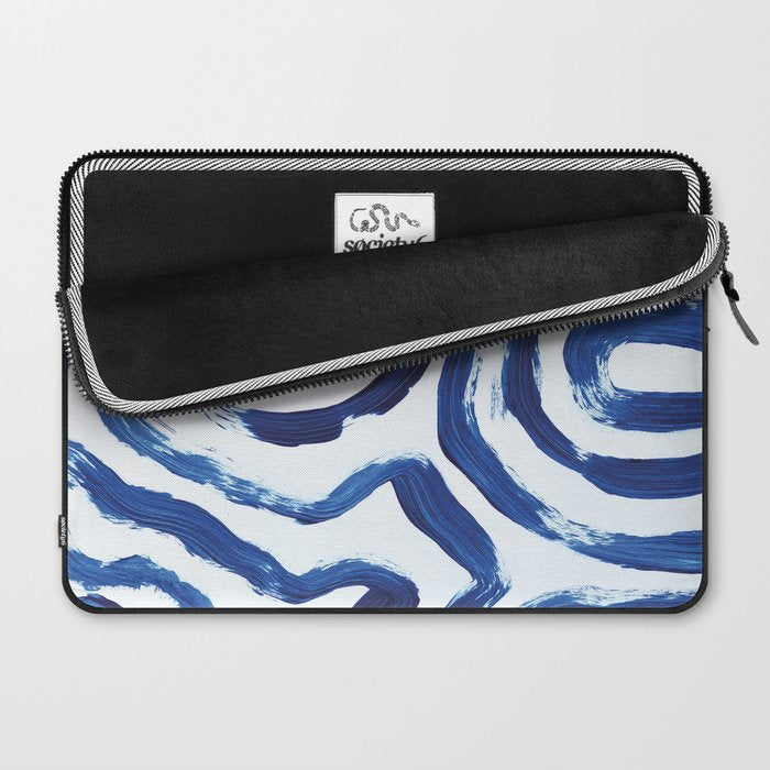 Blue Minimal Laptop Sleeve Gallery Image 2