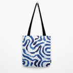 Blue Minimal Tote Bag Gallery Image 2