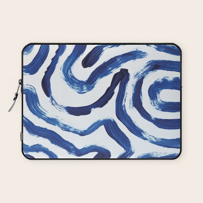 Blue Minimal Laptop Sleeve Gallery Image 1