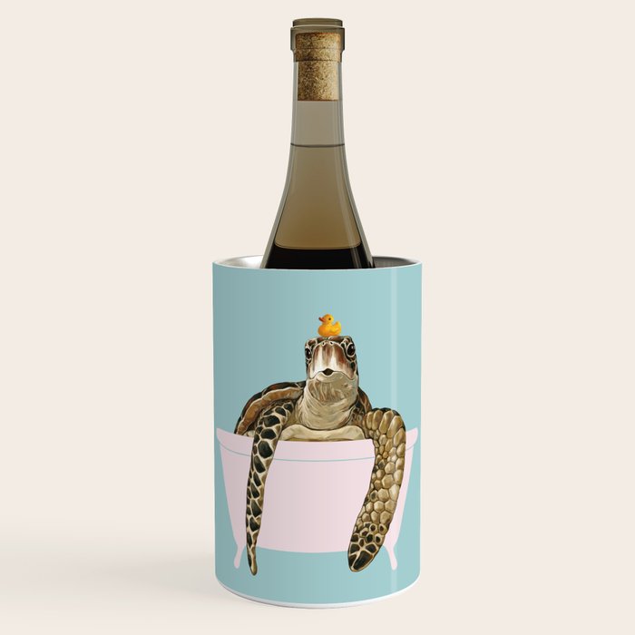 Sea Turtle in Bathtub Wine Chiller Gallery Image 1