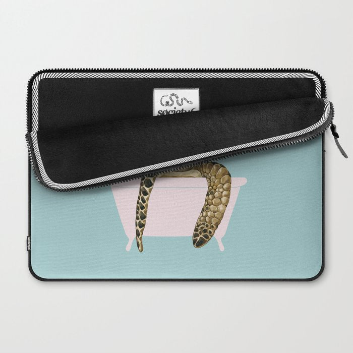 Sea Turtle in Bathtub Laptop Sleeve Gallery Image 2