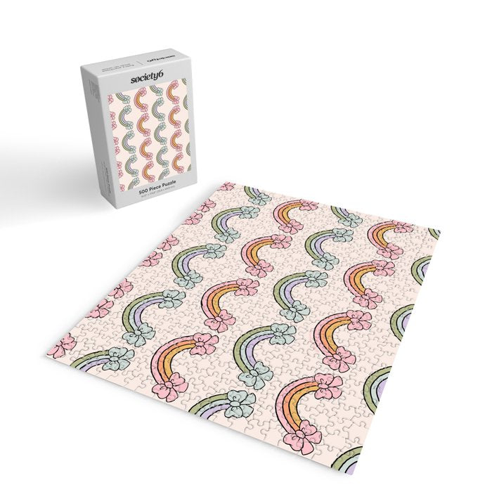 Rainbow Bow Print Jigsaw Puzzle Gallery Image 2