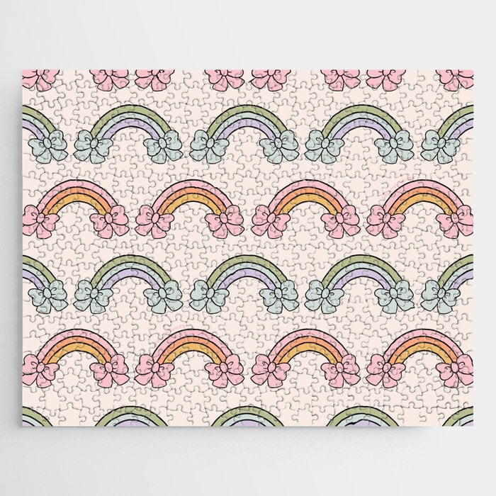 Rainbow Bow Print Jigsaw Puzzle Gallery Image 1