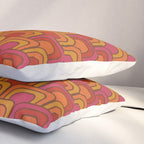 Geometric Retro Pattern Pillow Sham Gallery Image 3
