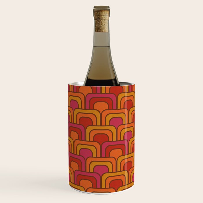 Geometric Retro Pattern Wine Chiller Gallery Image 1