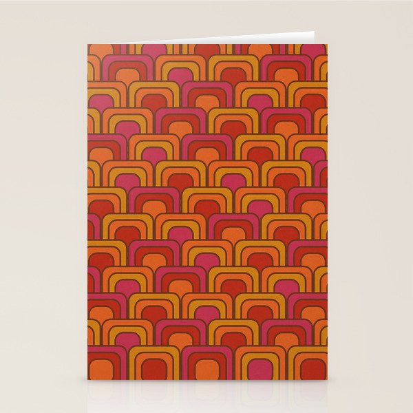 Geometric Retro Pattern Stationery Card Gallery Image 2
