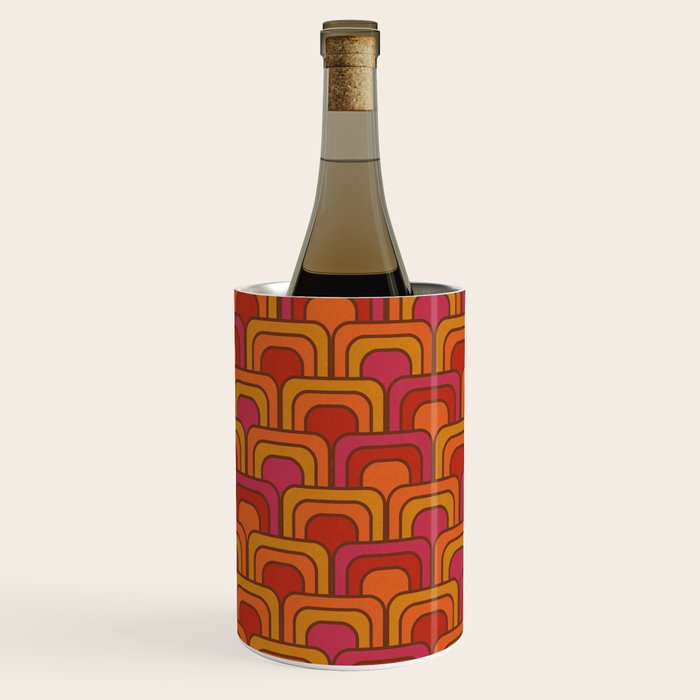 Geometric Retro Pattern Wine Chiller Gallery Image 3