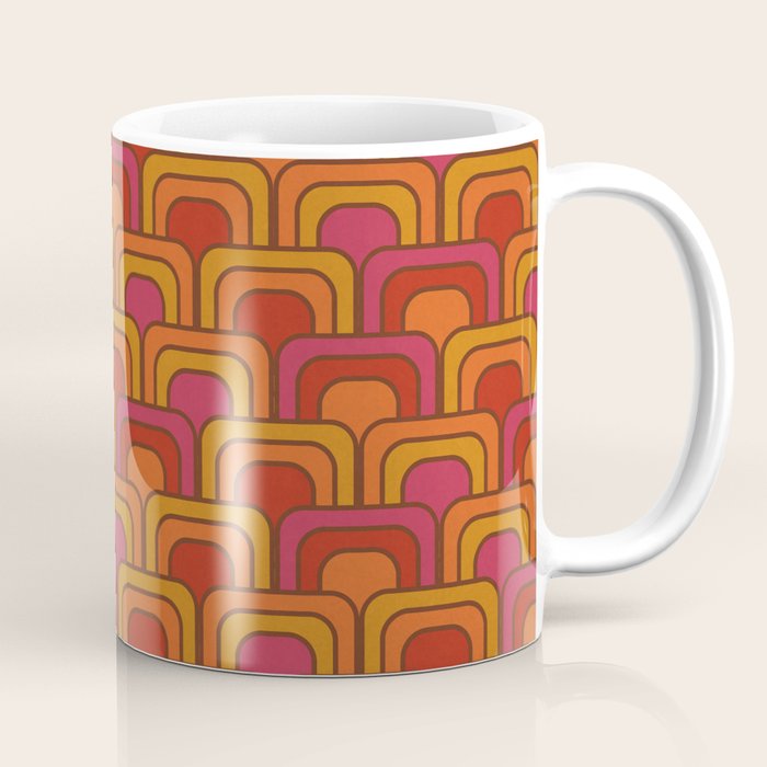 Geometric Retro Pattern Coffee Mug Gallery Image 1