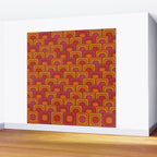 Geometric Retro Pattern Wall Mural Gallery Image 2
