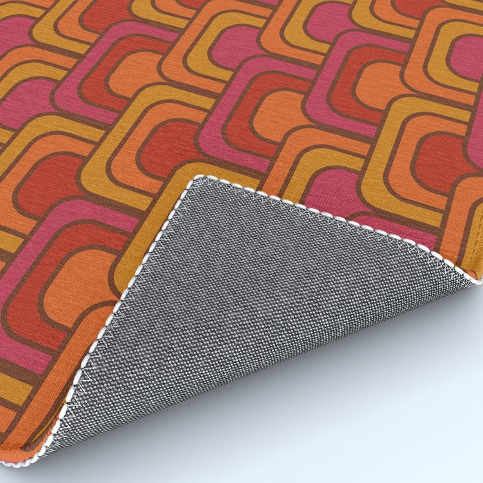 Geometric Retro Pattern Rug Gallery Image 4