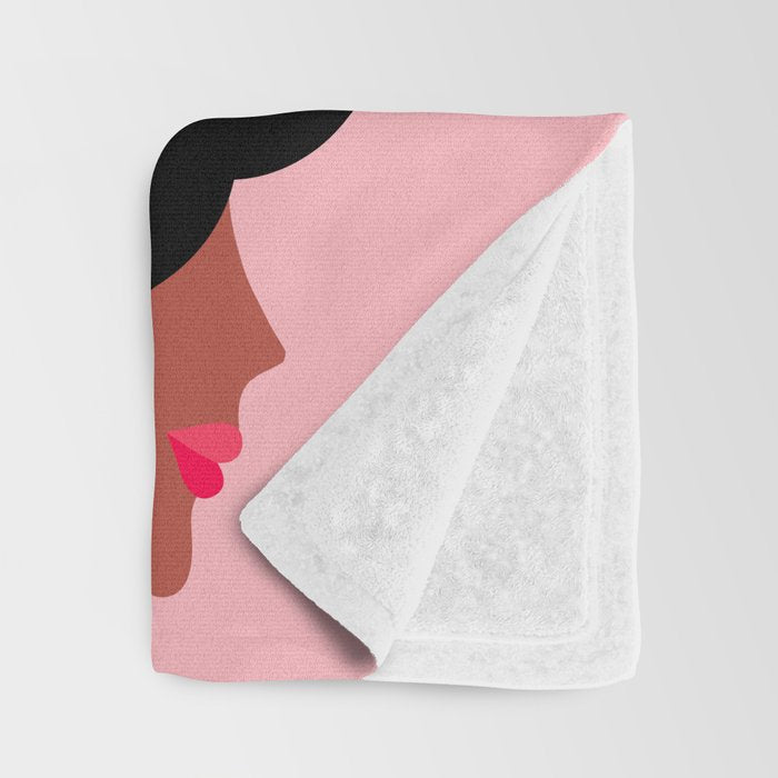 Girl Power we persist  #girlpower Throw Blanket Gallery Image 3