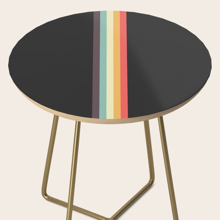 Minimal Classic Rainbow Retro Stripes - Tipua Side Table Gallery Image 2