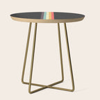 Minimal Classic Rainbow Retro Stripes - Tipua Side Table Gallery Image 1