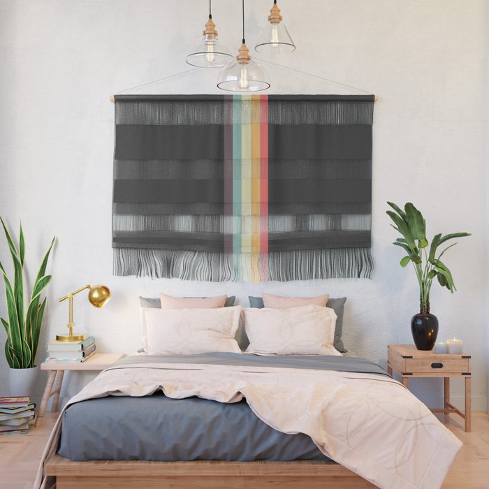 Minimal Classic Rainbow Retro Stripes - Tipua Wall Hanging Gallery Image 2