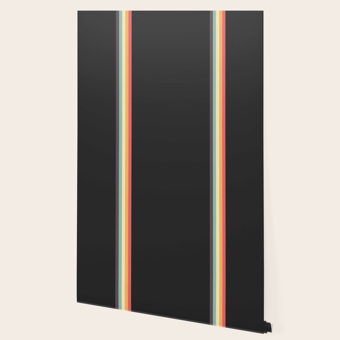 Minimal Classic Rainbow Retro Stripes - Tipua Wallpaper Gallery Image 2