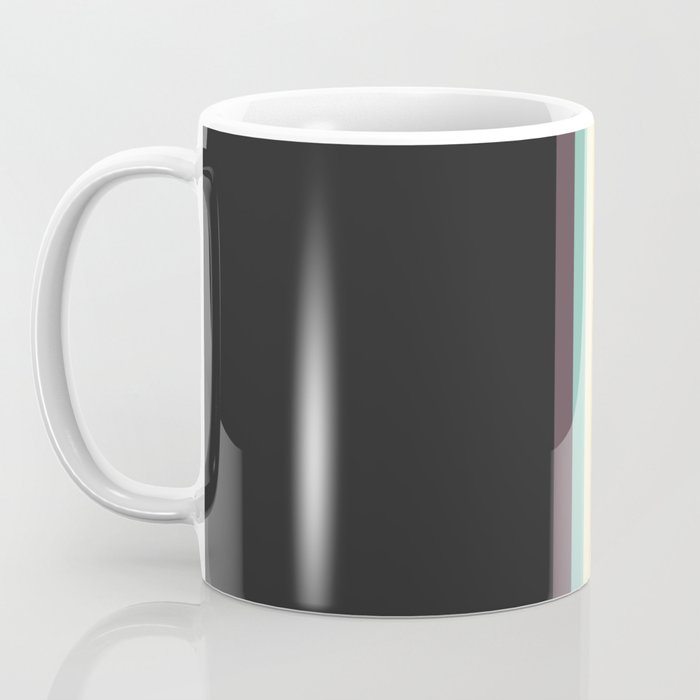 Minimal Classic Rainbow Retro Stripes - Tipua Coffee Mug Gallery Image 3