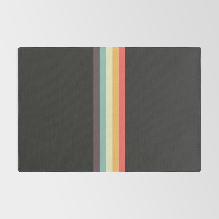 Minimal Classic Rainbow Retro Stripes - Tipua Rug Gallery Image 2