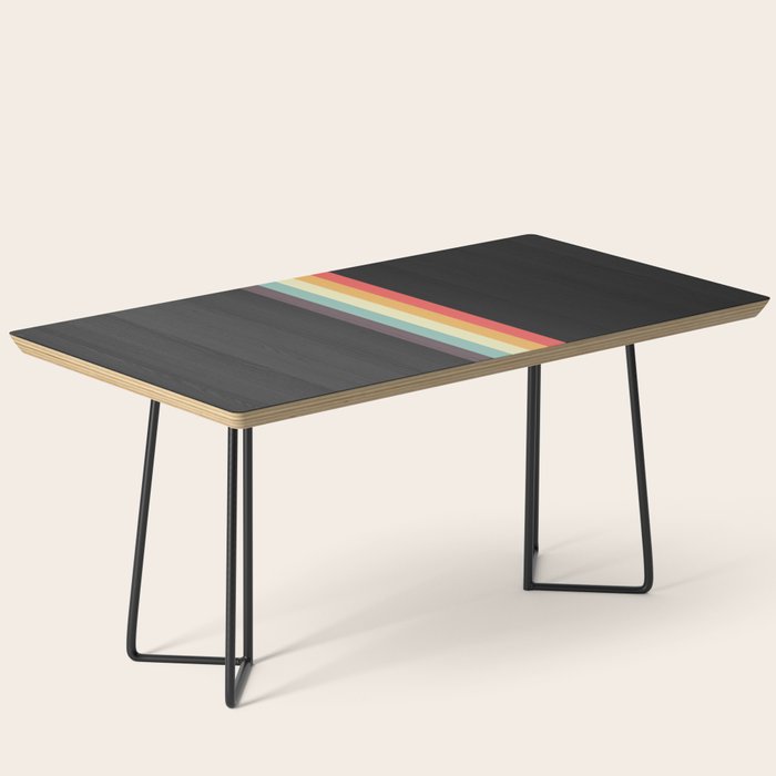 Minimal Classic Rainbow Retro Stripes - Tipua Coffee Table Gallery Image 1