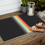Minimal Classic Rainbow Retro Stripes - Tipua Outdoor Rug Gallery Image 2