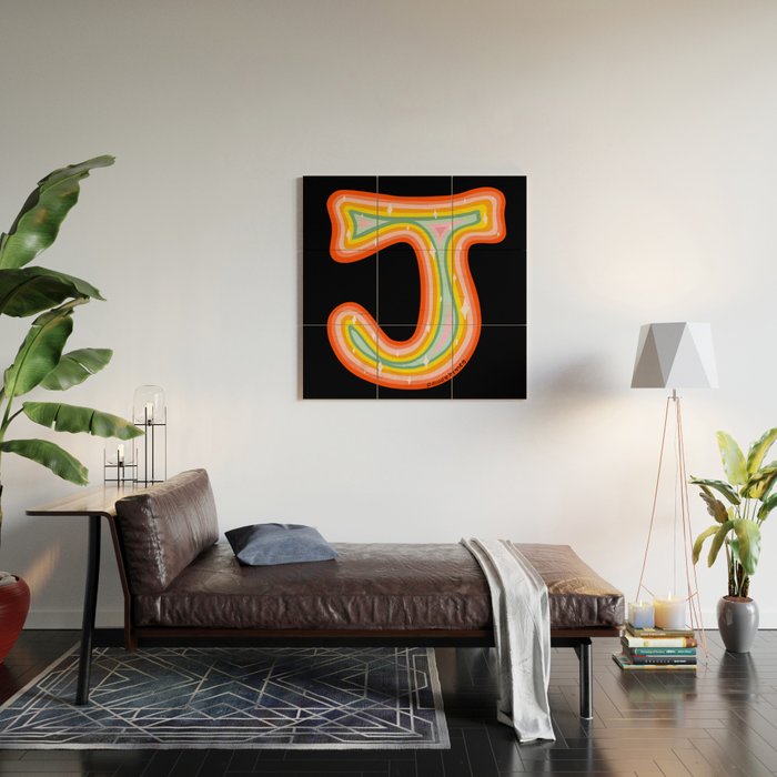 Rainbow J Wood Wall Art Gallery Image 2