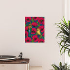 Bee eaters and poppies  Poster Gallery Image 2