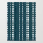 Ethnic Spotted Stripes in Teal Poster Gallery Image 4