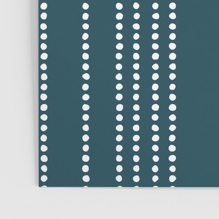 Ethnic Spotted Stripes in Teal Poster Gallery Image 3