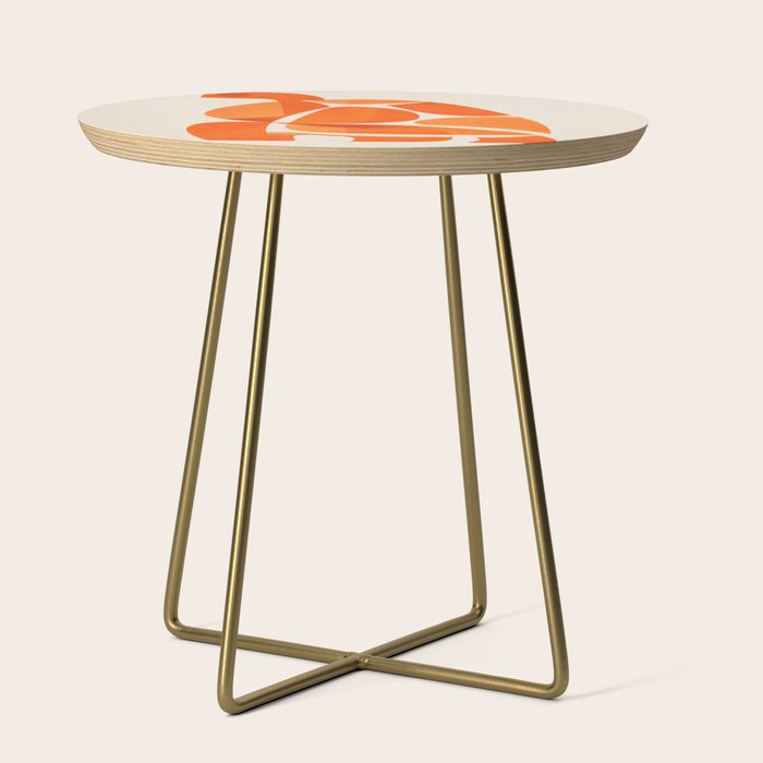 Abstract Turtle in Orange Side Table Gallery Image 1