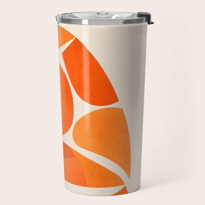 Abstract Turtle in Orange Travel Mug Gallery Image 2