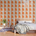 Abstract Turtle in Orange Wallpaper Gallery Image 3