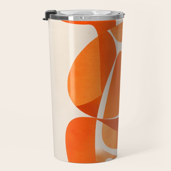 Abstract Turtle in Orange Travel Mug Gallery Image 3