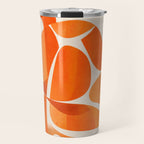 Abstract Turtle in Orange Travel Mug Gallery Image 1