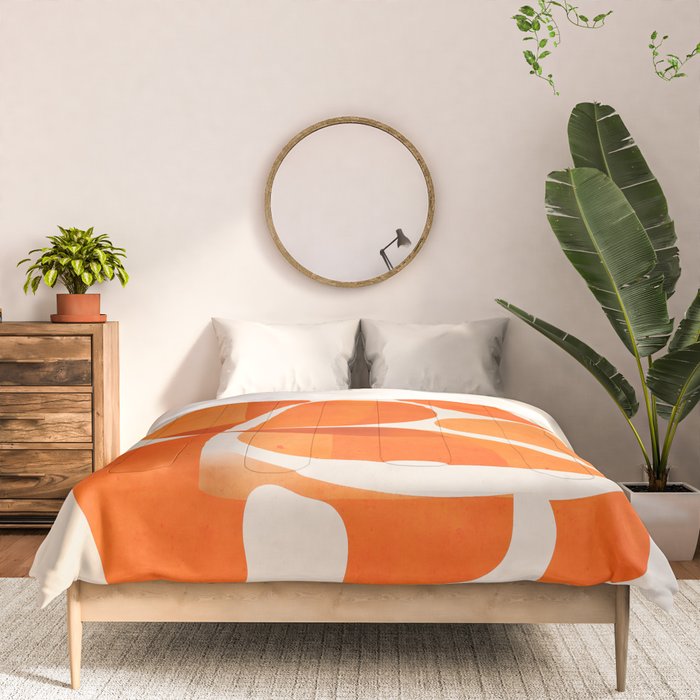 Abstract Turtle in Orange Comforter Gallery Image 3