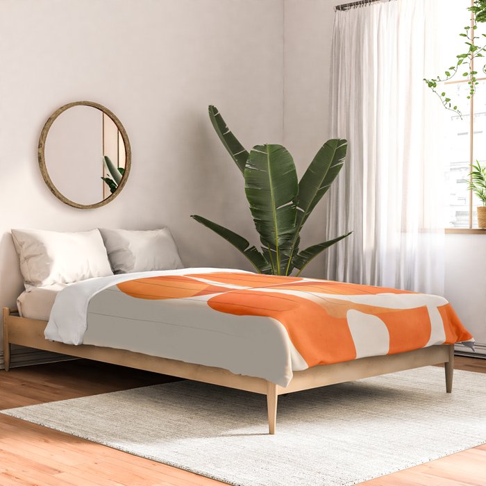 Abstract Turtle in Orange Comforter Gallery Image 2