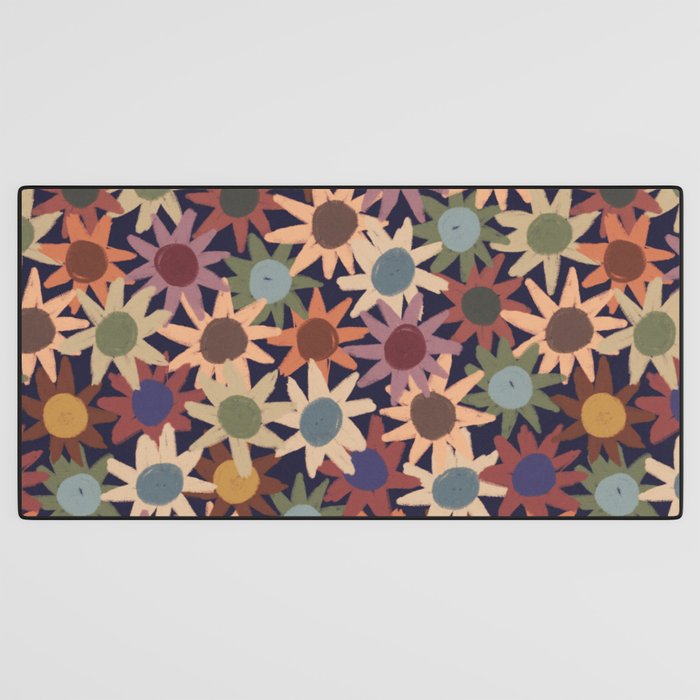 Hand Drawn Florals #6 Desk Mat Gallery Image 3