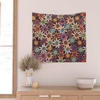Hand Drawn Florals #6 Wall Tapestry Gallery Image 2