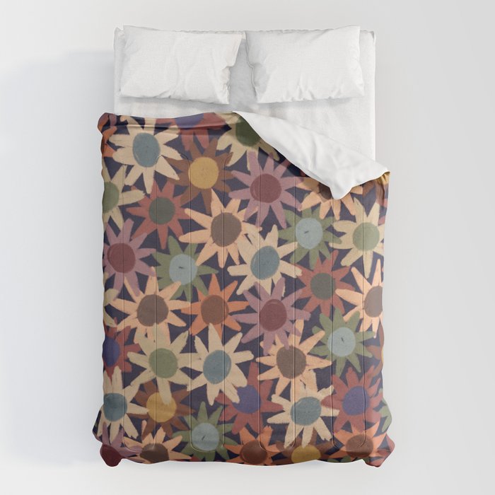 Hand Drawn Florals #6 Comforter Gallery Image 6
