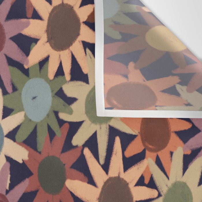 Hand Drawn Florals #6 Wall Tapestry Gallery Image 3