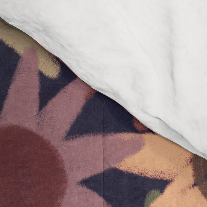 Hand Drawn Florals #6 Comforter Gallery Image 4