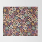 Hand Drawn Florals #6 Throw Blanket Gallery Image 2