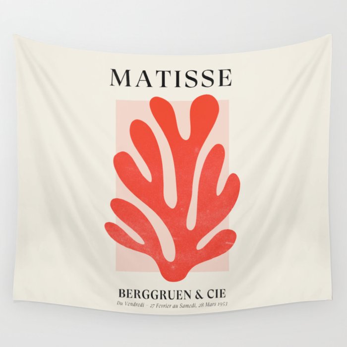 Jazz Leaf: Matisse Edition | Mid Century Series Wall Tapestry Gallery Image 4