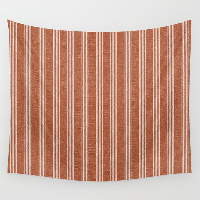 wynwood vertical stripes - ginger Wall Tapestry Gallery Image 4